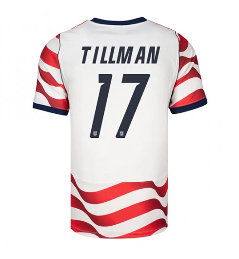 Yhdysvallat Malik Tillman #17 Kotipaita MM-kisat 2026 Lyhythihainen Yhdysvallat Malik Tillman #17 Kotipaita MM-kisat 2026 Lyhythihainen
